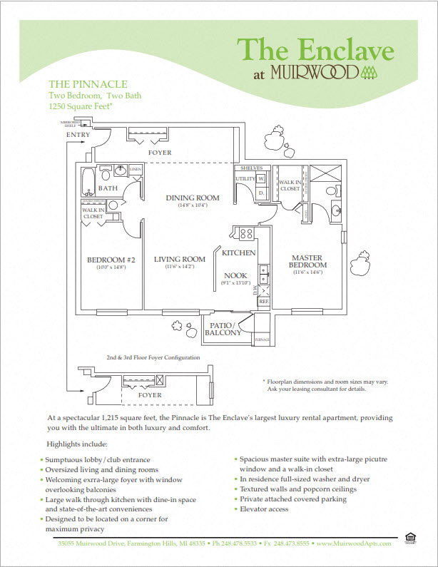 The Pinnacle floor plan